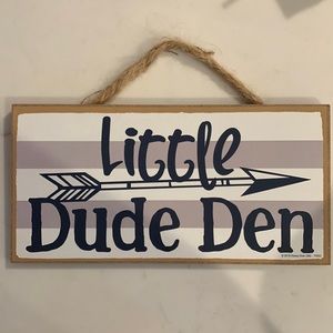 10” x  5” wooden sign